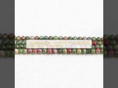 Forma redonda de cristal Grânulos soltos Strand Quartz claro Unakite Para fazer artesanato