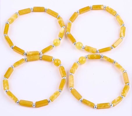 3mm/8mm/13mm Rectangular Perla de Energia Curativa Cristal de Pedra Preta Pulseira