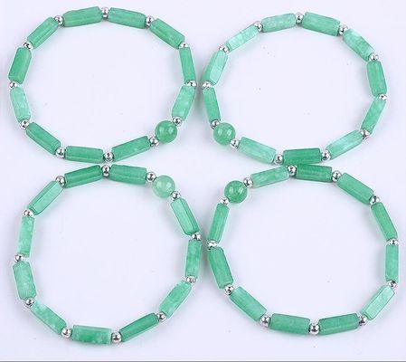 3mm/8mm/13mm Rectangular Perla de Energia Curativa Cristal de Pedra Preta Pulseira