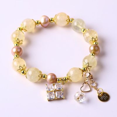 Pulseiras personalizadas de 10 mm de pedra de cristal com energia curativa