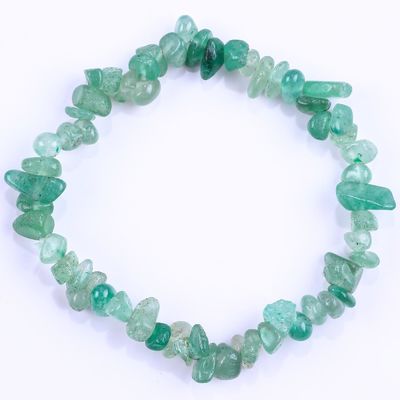 Chacra de energia curativa de cascalho irregular Bracelete de pedra natural OEM ODM