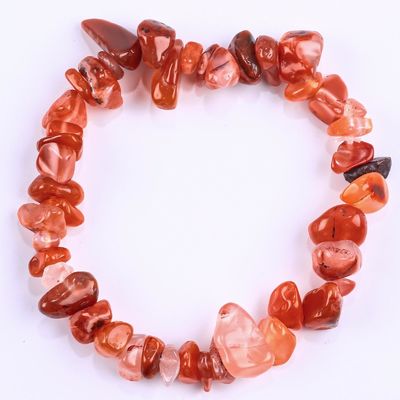 Chacra de energia curativa de cascalho irregular Bracelete de pedra natural OEM ODM