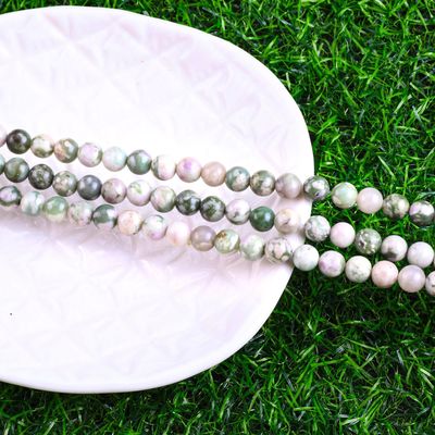 Lucky Jade Round Bead Cristal Natural Pedra Prêmios Diferente Tamanho de contas Fios de contas soltos para fazer jóias DIY
