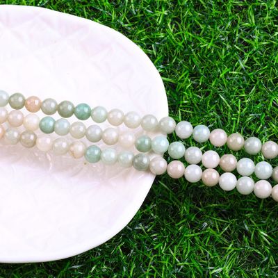 She Tai Jade Round Bead Cristal Natural Pedra Prêmios Diferente Tamanho de Grãos de Grãos Soltos para a fabricação de jóias