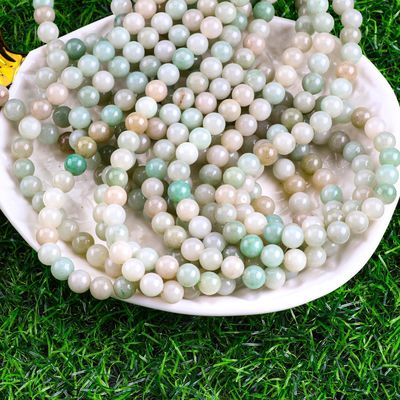 She Tai Jade Round Bead Cristal Natural Pedra Prêmios Diferente Tamanho de Grãos de Grãos Soltos para a fabricação de jóias