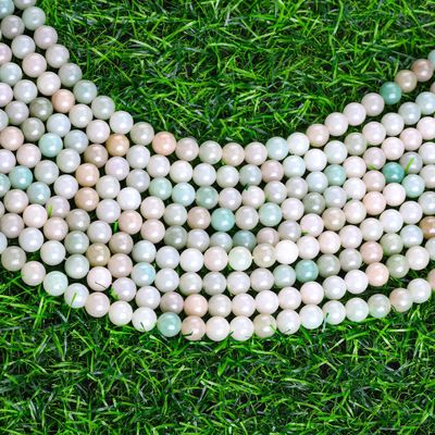 She Tai Jade Round Bead Cristal Natural Pedra Prêmios Diferente Tamanho de Grãos de Grãos Soltos para a fabricação de jóias