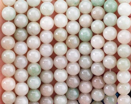 She Tai Jade Round Bead Cristal Natural Pedra Prêmios Diferente Tamanho de Grãos de Grãos Soltos para a fabricação de jóias