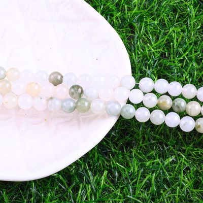 Tian Shan Jade Verde Bolas Redondas Cristal Natural Pedra Prêmios Tamanho Diferente Bolas Soltas Filamentos de Bolas para Jewelry DIY