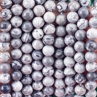 8mm Mapa Natural Pedra Pedra preciosidade contas de cristal de pedra curativa contas para fabricação de jóias
