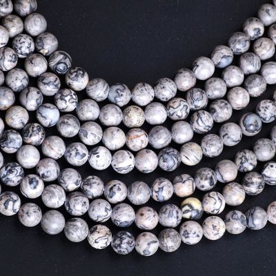 8mm Mapa Natural Pedra Pedra preciosidade contas de cristal de pedra curativa contas para fabricação de jóias