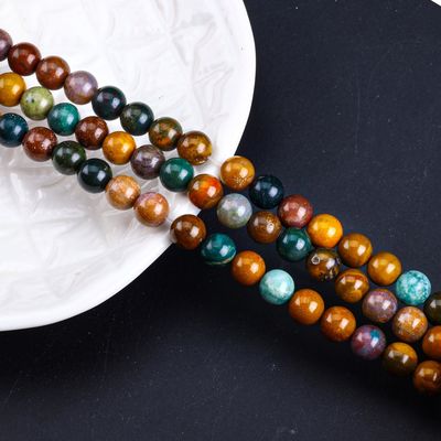 8mm Pedra Natural do Oceano Pedras preciosas de cristal para a fabricação de jóias