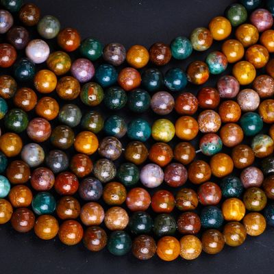 8mm Pedra Natural do Oceano Pedras preciosas de cristal para a fabricação de jóias
