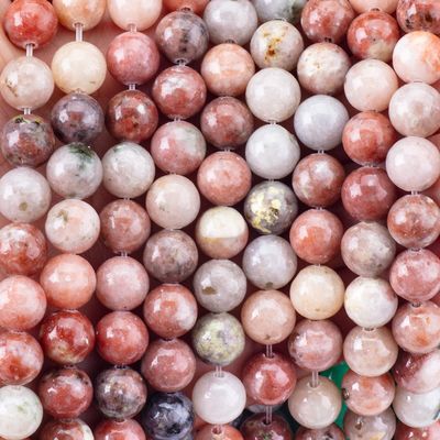 8 mm pedra preciosa de flor de ameixa vermelha cristal de pedra curativa contas para fabricação de jóias