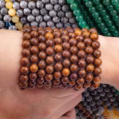 Jade de fio dourado conta redonda cristal natural pedra preciosa filamentos de contas soltas para fabricação de jóias