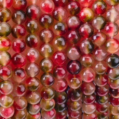 8 mm de pedra de ágata de flores claras pedra preciosa de cristal de pedra curativa contas para fabricação de jóias