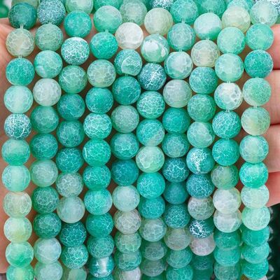 8 mm de cristal de ametista natural polido verde para colar de pulseira