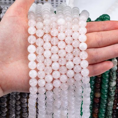 Bolas de cristal redondas claras de quartzo para fabricação de jóias