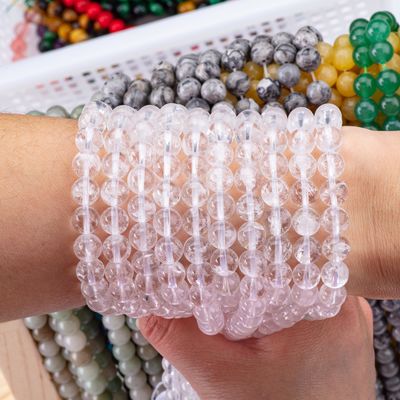 Bolas de cristal redondas claras de quartzo para fabricação de jóias