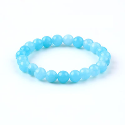 Braceletes de Pedras preciosas de cura Aquamarinos Braceletes de cura de festa Jóias OEM