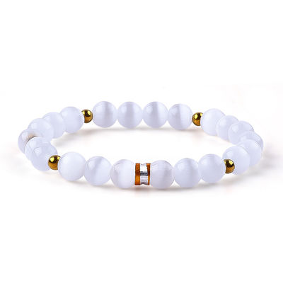 8mm/10mm/12mm Rondos Olho de Gato Pênsil de Pedra preciosos Para Combinar Roupas