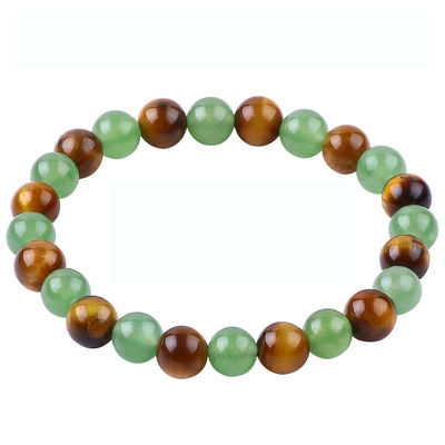 Elastico feito à mão, de pedra de cristal para mulheres, pulseiras para energia positiva.
