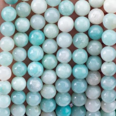 8mm Blue Amazonite gemstone Beads Healing Crystal Stone Beads para fabricação de jóias