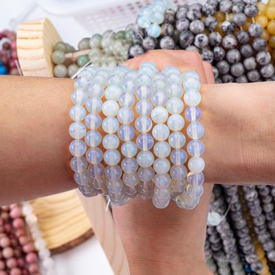 6mm/8mm/10mm/12mm Perlas de pedra soltas curativas para fabricação de jóias