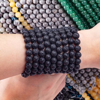 8mm Volcânico Pedras preciosas contas de cristal de pedra curativa contas para joalharia