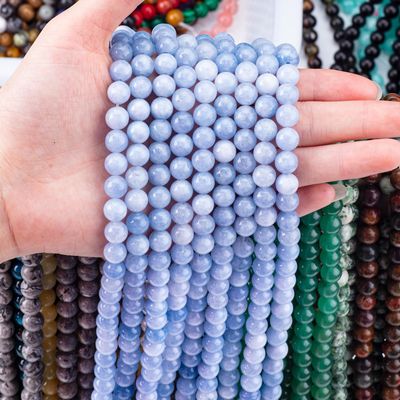 Energia curativa Natural Aquamarinos escuros Pedras preciosas para fabricação de jóias