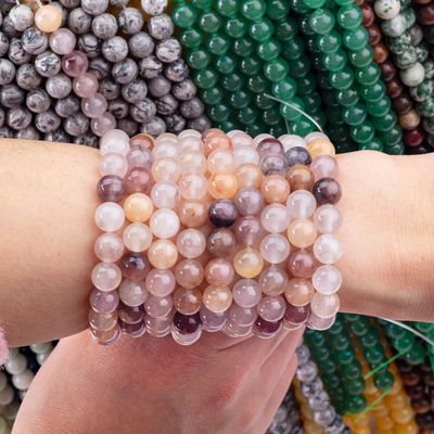 Pedra Violeta Filamentos de contas soltas de 4 mm contas semi-preciosas para jóias de festa