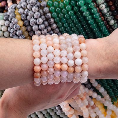 2 mm Rosa Aventurine Semi-Precious Gem Beads Forma redonda