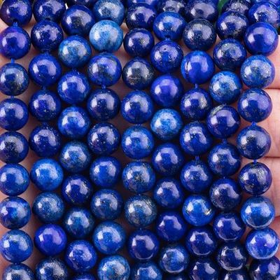8mm Lapis Lazuli escuro Pedras preciosas contas de cristal de pedra curativa para joalharia
