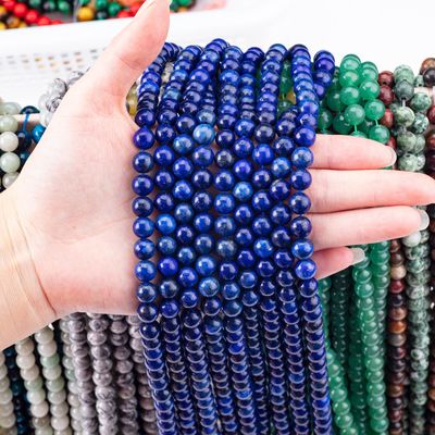 8mm Lapis Lazuli escuro Pedras preciosas contas de cristal de pedra curativa para joalharia