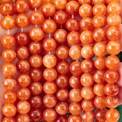 8MM Cristal Aventurina Vermelha Escura Gemsotne Rondas Perlas Soltas Para Joias Feitas à Mão