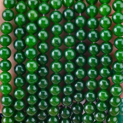 Jade Verde Grátis Bulk Round Bead Custom Multidimensional Bead para a fabricação de jóias