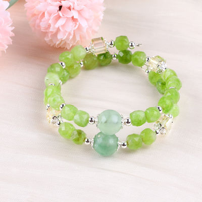 Quadrado Multifastic Bead Peridot Bracelet Cristal Original Bracelet OEM ODM