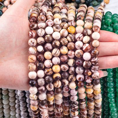8mm austríaco zebra jaspe gemstone contas de cristal de pedra curativa contas para a fabricação de jóias