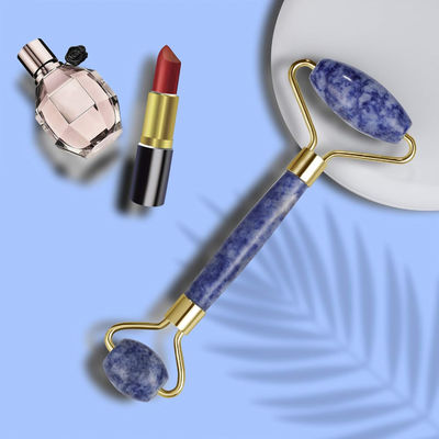 Carregado Bule Dot Stone Crystal Jade Face Roller para olhos inchados