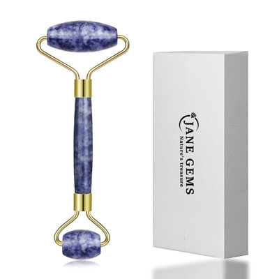 Carregado Bule Dot Stone Crystal Jade Face Roller para olhos inchados