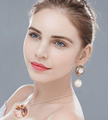 2.6*2.2 polegadas/6.6*5.2 cm Chakra Gemstone Necklace Release Ansiedade
