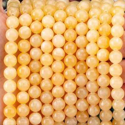 8mm mais leve Honey Jade Gemstone Beads Healing Crystal Stone Beads para fabricação de jóias