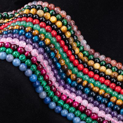 8mm de alta qualidade clara Violeta Galáxia Ágata pérolas de pedra preciosa de cristal curativo pérolas de pedra de cristal para fabricação de jóias