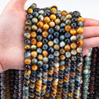 8mm Dream Tiger Eye Gemstone Beads Healing Crystal Stone Beads para fabricação de jóias