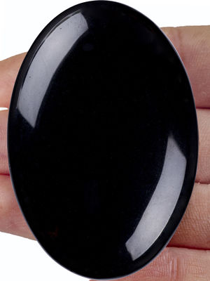 Natural Polido Negro Obsidiana Pedra de Palma Negro Obsidiana Peso Preocupado Pedra preciosa Para Redução de Estresse Decoração Doméstica