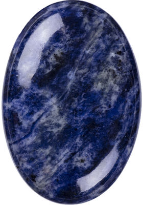 Pedra de palma Sodalite natural polida Pedra de bolso Sodalite Pedra de preocupação Sodalite Para aliviar o estresse Decoração residencial