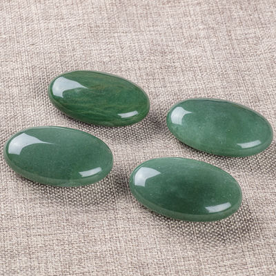 Aventurina Verde Natural Polida Pedra de Palma Aventurina Verde Pocket Worry Pedra preciosa Para Redução de Estresse Decoração Doméstica