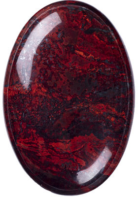 Pedra de palma de jaspe de flor vermelha natural - cristal curativo para equilíbrio energético e aterramento