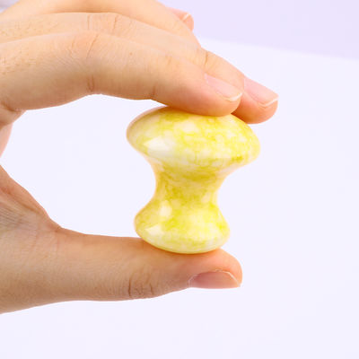 Tabela de Guasha de Cristal de Fungo de Jade Amarelo para Cuidados de Saúde Pessoal