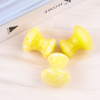 Tabela de Guasha de Cristal de Fungo de Jade Amarelo para Cuidados de Saúde Pessoal