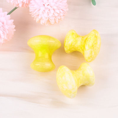 Tabela de Guasha de Cristal de Fungo de Jade Amarelo para Cuidados de Saúde Pessoal